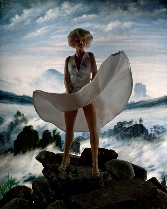 Diana Thorneycroft, Wanderer above a Sea of Ice (Marilyn)