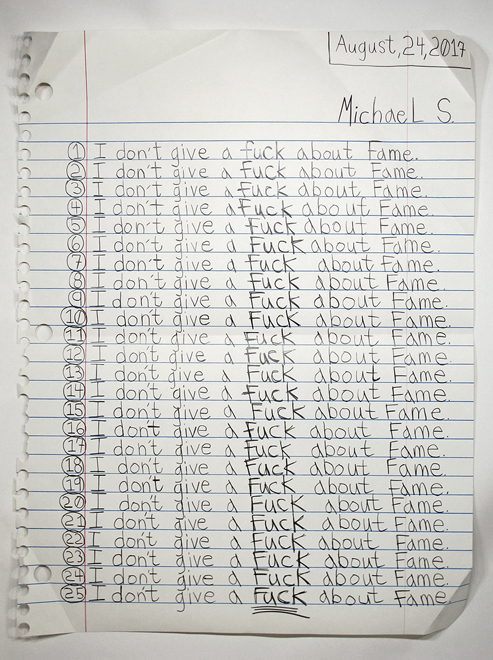Michael Scoggins, I Don't Give A Fuck About Fame